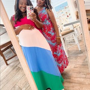 Colorblock Maxi Dress